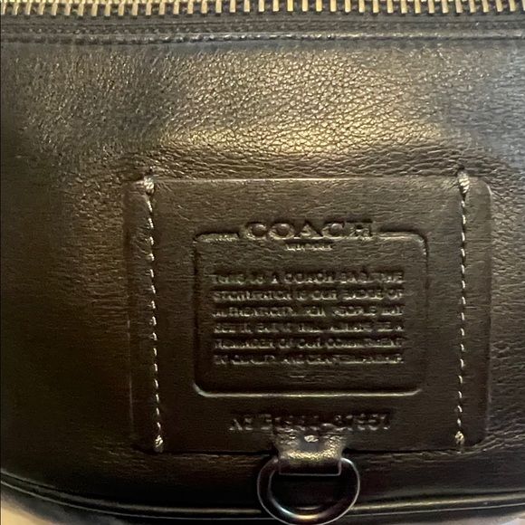 Coach Black Leather Belt Bag - Picture 2 of 8